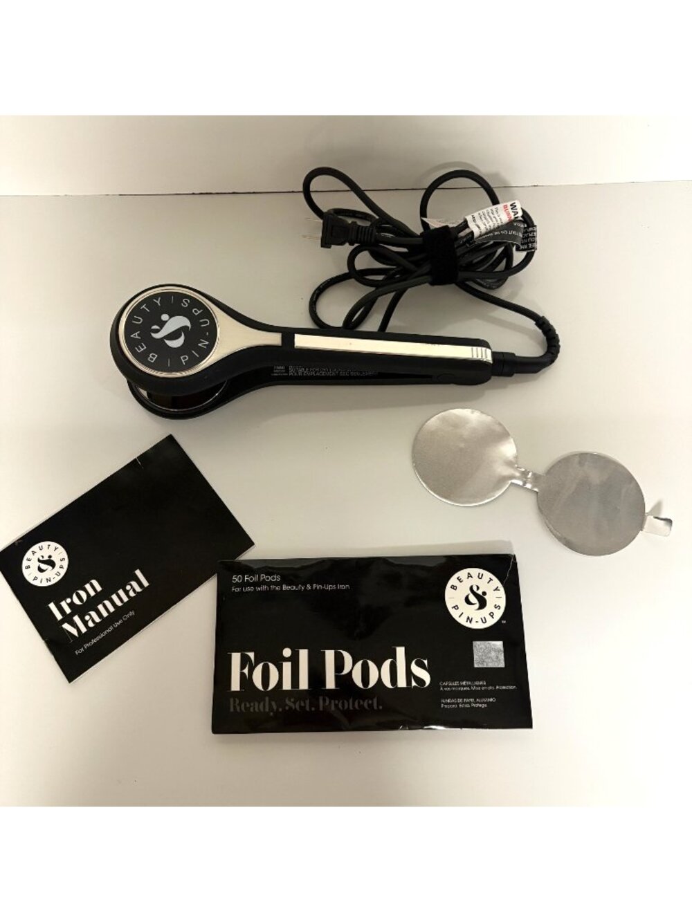 Beauty & Pin-Ups Professional Hair Styling Iron With Foil Pods & Manual